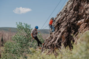 Rock climbing at Latigo Ranch