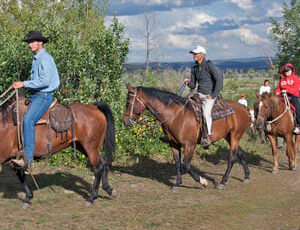 Trail ride at Parade Rest Ranch
