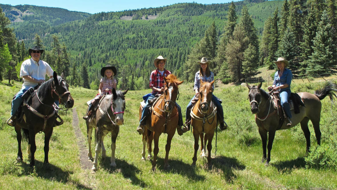 Family ride at Rainbow Trout Ranch