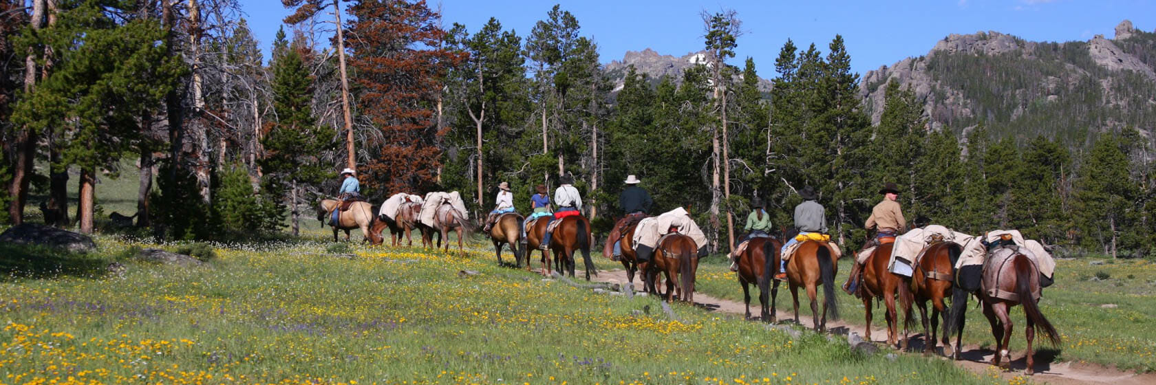 Pack trip at Allens Diamond 4 Ranch