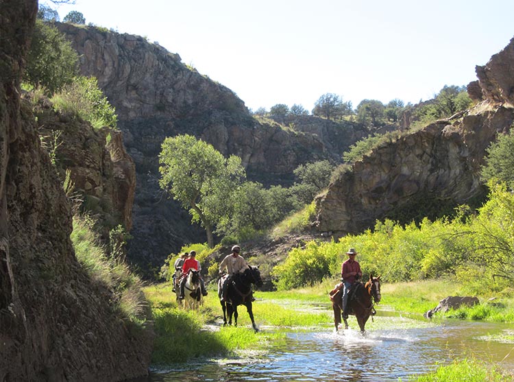 Geronimo Trail Ranch Creek Crossing in the Canyon - Spring Break Destinations