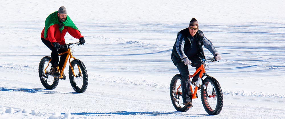 winter bike riding
