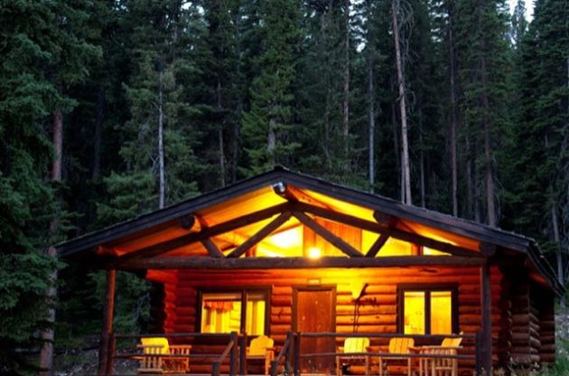 Lone mountain cabin