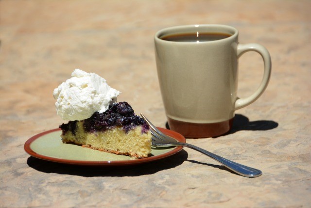 Blueberrry Upside Down Cake from the Vista Verde Ranch 