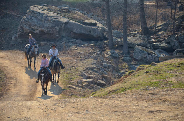 Trail ride at Horseshoe Canyon Ranch