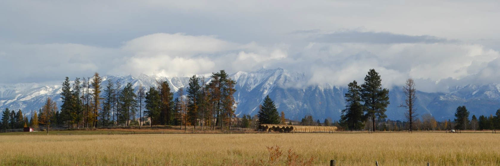 Three Bars field with mountain view