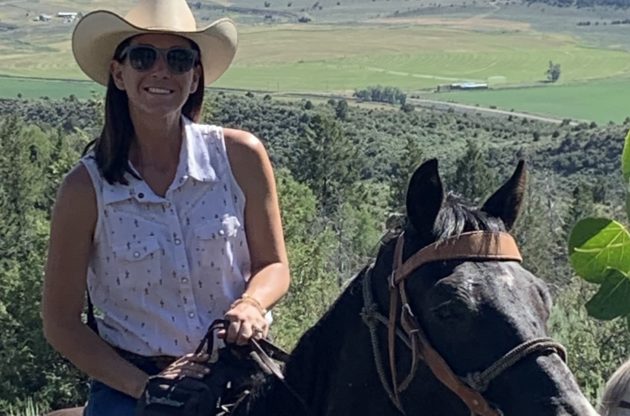 Amy May Black Mountain Ranch on horse