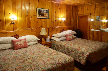 shoshone lodge and guest ranch cabin inside