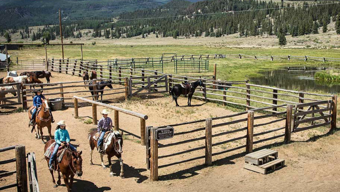 Horse corral at 4UR Ranch