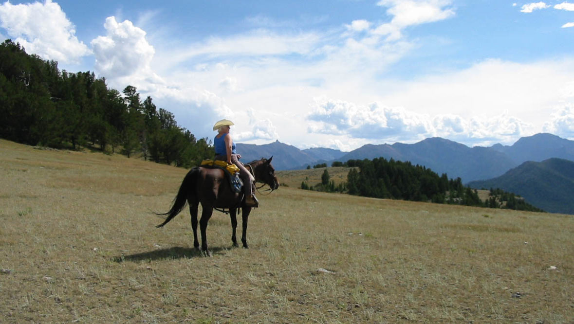 Trail ride at 7D Ranch