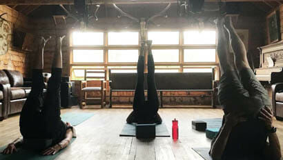 Yoga class at 7D Ranch