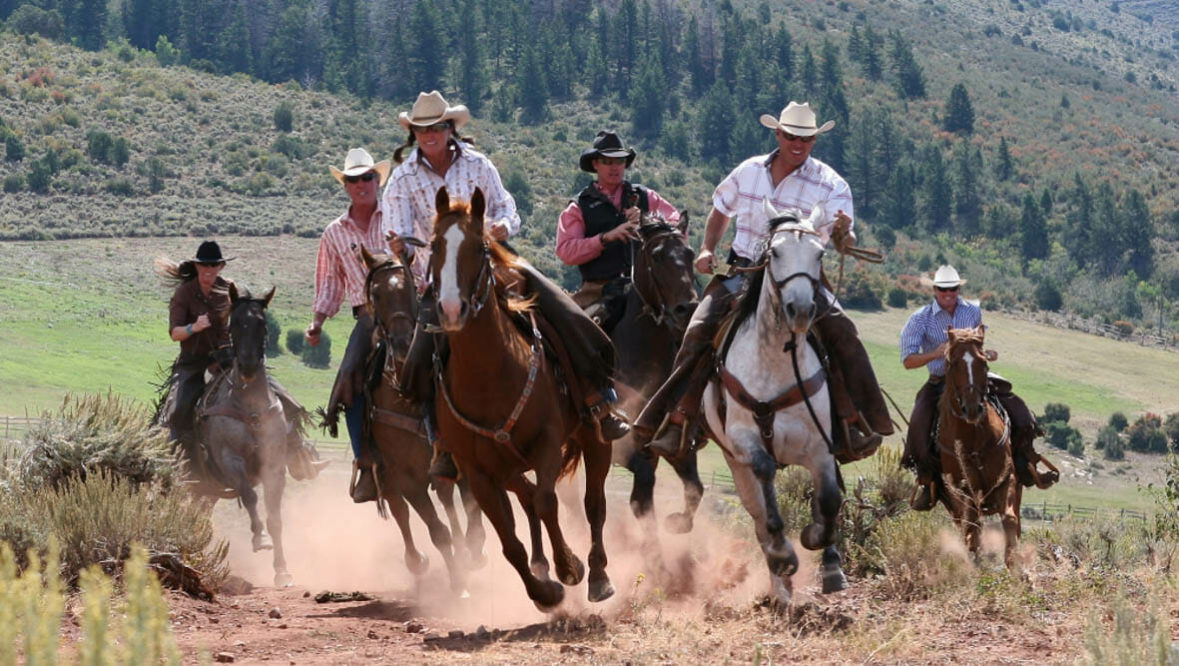 Group loping at Black Mountain Ranch