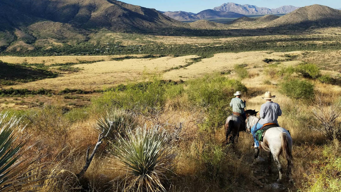 Scenic trail ride at Elkhorn Ranch Arizona