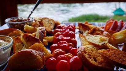 Appetizers at Flat Creek Ranch