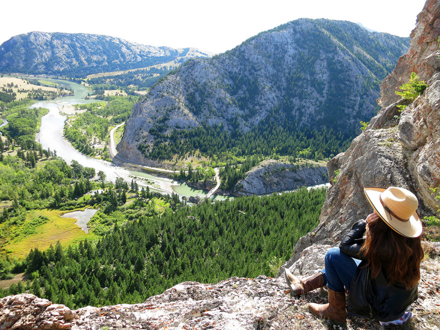 JJJ Wilderness ranch child looking over valley and river