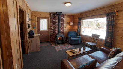Lodge living room at Latigo Dude Ranch