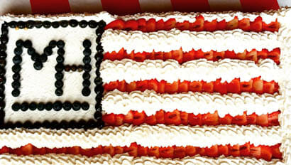 Fourth of July Cake at Moosehead Ranch