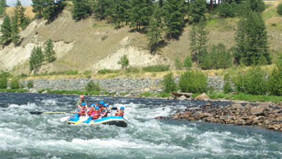 Three Bars Ranch white water rafting near Glacier National Park
