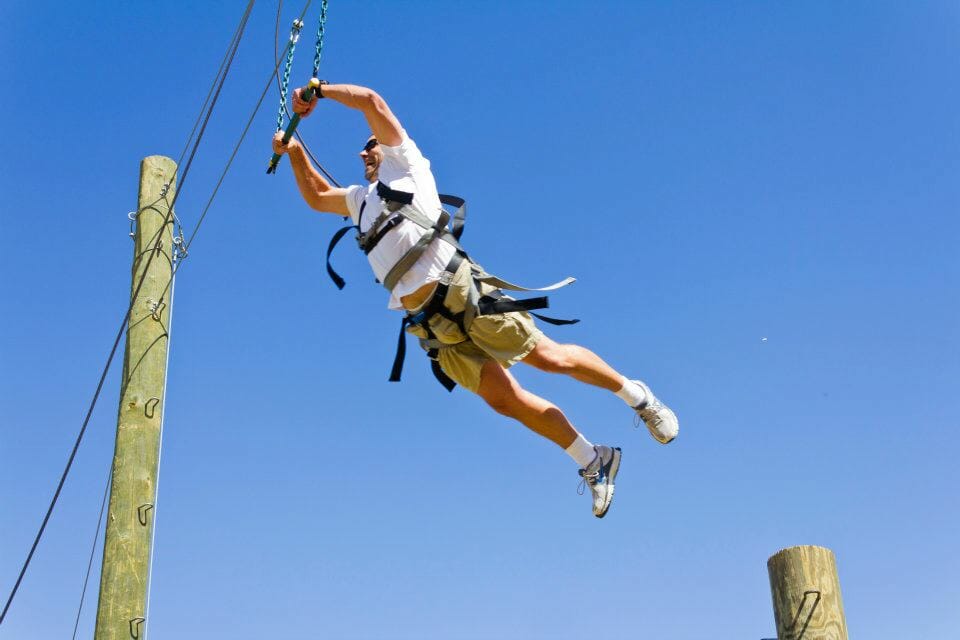 C Lazy U Activities Swinging Corporate Meeting Team Building