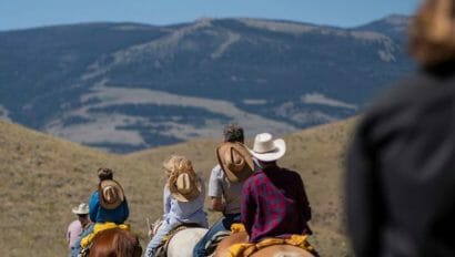 riders on a trail ride