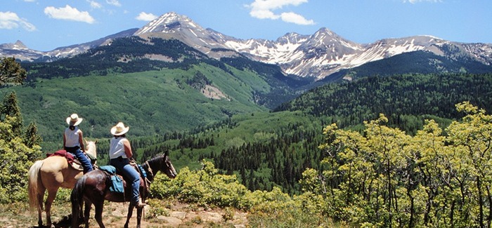 view of the mountains