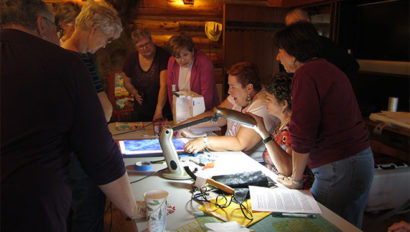 Nine Quarter Circle Ranch quilting group