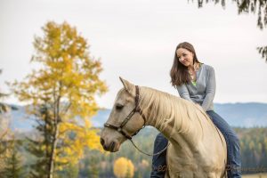 woman on horseback