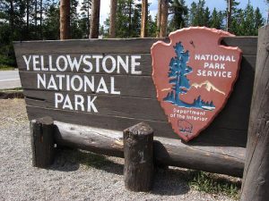 Yellowstone Entrance Sign
