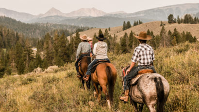 people riding horses