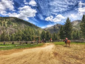 mountains and blue sky